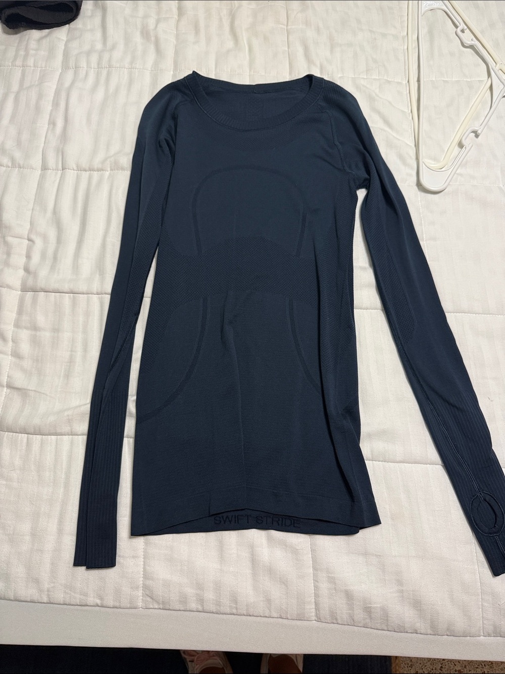 lululemon athletica Navy Seamless Long-Sleeve Performance Top